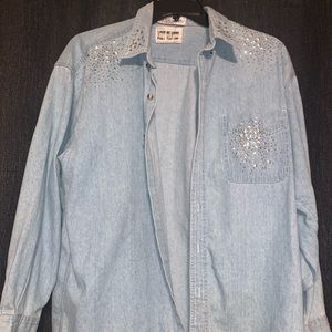 Jean shirt jacket